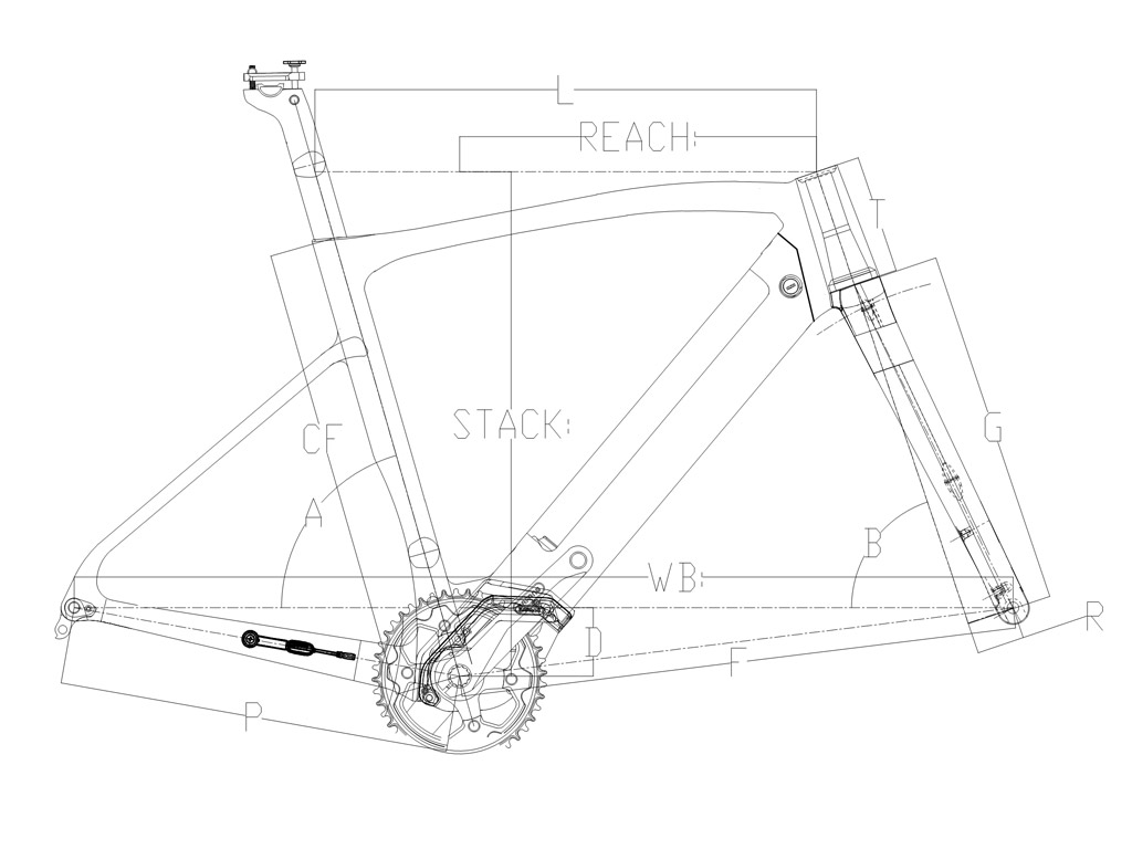Carbon Electric Road Bike Frame For BAFANG Motor