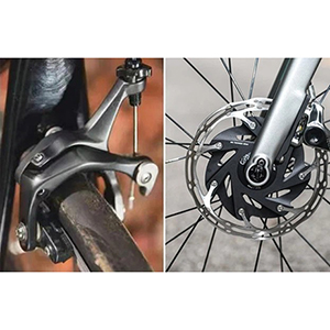 Rim brakes vs. disc brakes